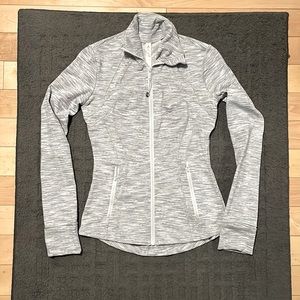 LULULEMON - DEFINE JACKET - SIZE 4 - WHITE/GREY